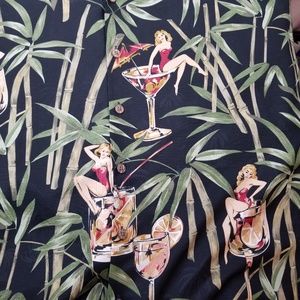 Tommy Bahama Silk Shirt Hawaiian Girls Cocktails